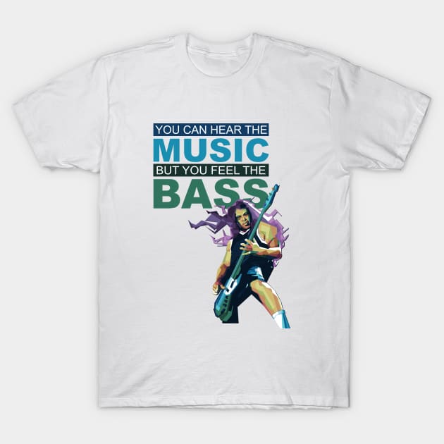 Bass Addict T-Shirt by Alkahfsmart